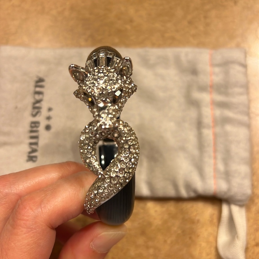 Alexis Bittar fox hinge lucite bangle